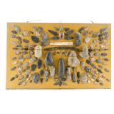 Mounted Arrowhead & Artifact Collection Mounted Arrowhead & Artifact Collection