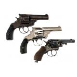 H&R/Belgian Antique Revolver Lot 3Pcs