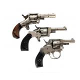 Antique Revolvers 3 Pcs Lot Revolver