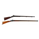 Percussion 2 Pcs Lot Black Powder Musket Rifle