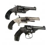 Antique Revolvers 3 Pcs Lot Revolver