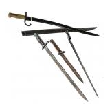 Rifle Bayonets 4 Pcs Lot Blades