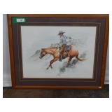Idaho Artist Don Gill Watercolor Cowboy Horse