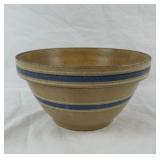 Antique Yellow Ware 10' Pottery Bowl