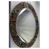 Hand-Made Vintage Rhinestone Jewelry Mirror