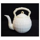 Vtg Irish Porcelain Belleek Limpet Shell Teapot