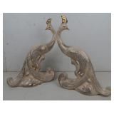 MCM  Hollywood Regency Peacock Figurines