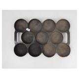 Antique Cast Iron 11 Round Muffin Pan