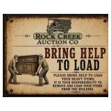 Please Bring Help To Load Heavy Items!