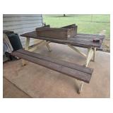 Wooden Leg Picnic Table (70' L X31' T)