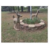 Deer Figurines 23' T (Flag Pole Not Included)