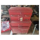 Test Rite Toolbox 40' T X 23' W with Misc Tools