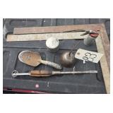 2 Carpenter Squares(Stanley), String Dispenser &
