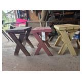 3 Wooden Stools