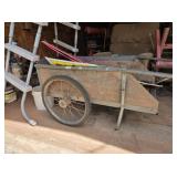 Big Wheel Wooden Yard Cart
