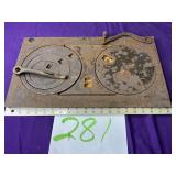 Cast-iron stove, top, grates, and lifter