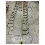 Set of tire chains 76 inches long