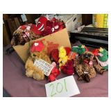 Box loaded with plush