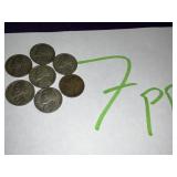 (7) silver nickels