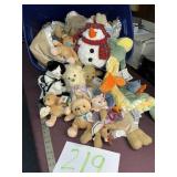 Tote full of flush animals