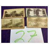 Antique stereoscope cards international scenes