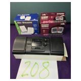 Mini speakers and radio