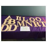 8 inch wooden letters see pics