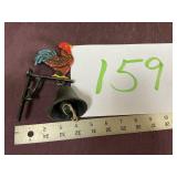 Novelty rooster bell