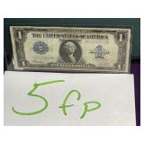 1923 large one dollar silver certificate Speelman