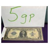1923 large one dollar silver certificate Woods -