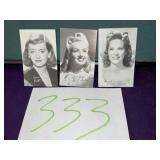 Famous actress arcade cards