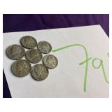 (7) silver nickels