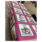 Old countries of the world quilt 77ï¿½ x 65ï¿½
