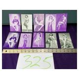 Vtg pin up girl cards