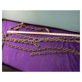 Miscellaneous chain pieces, 8 foot/4 foot/and