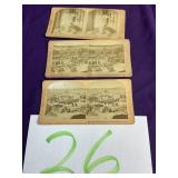 Antique stereoscope picture cards, religious