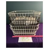 (6) wire mesh baskets