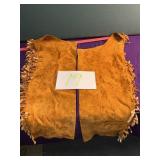 Leather fringe costume chaps