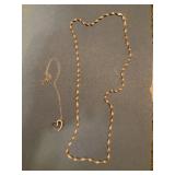 2 STERLING NECKLACES (9 GRAMS)
