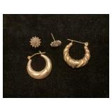 14K GOLD SCRAP EARRINGS (2 GRAMS)