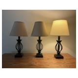 SET OF SMALL TABLE LAMPS