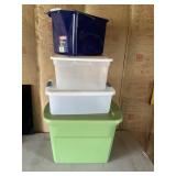 EMPTY TOTES AND BUCKET