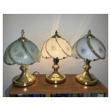 3 SMALL TOUCH LAMPS
