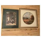 2 FRAMED PRINTS