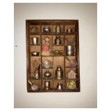 WHATNOT SHELF & CONTENTS