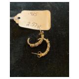 STERLING EARRINGS 2.57 GRAMS