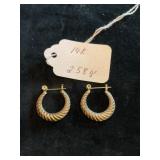14K EARRINGS 2.58 GRAMS
