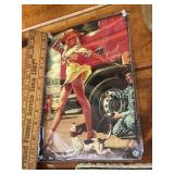 Tin pin up sign