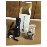 Brand new 500 lm tactical light with mount and