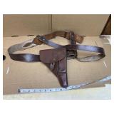 Vtg German holster/belt and shoulder strap